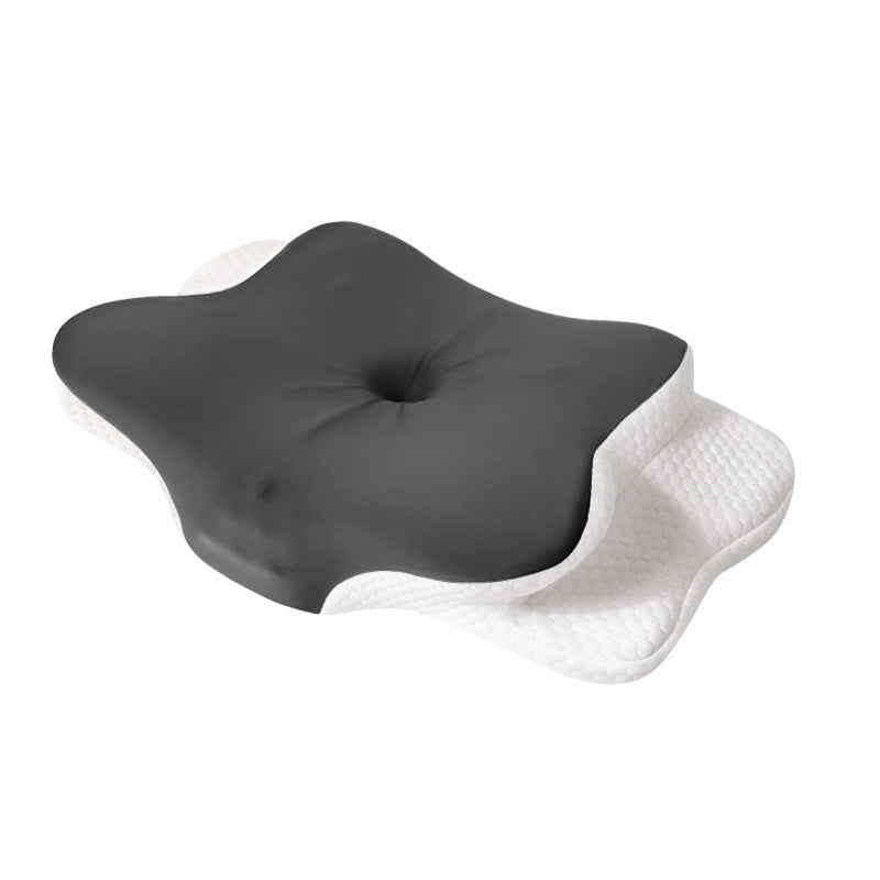 FEILONGORVEXA Ergonomic Memory Foam Pillow, 25°C Cooling Ice Silk Neck Support Pillow for Sleeping, Slow Rebound Zero Pressure Side/Back Sleepers, Removable & Washable, Adult Unisex.