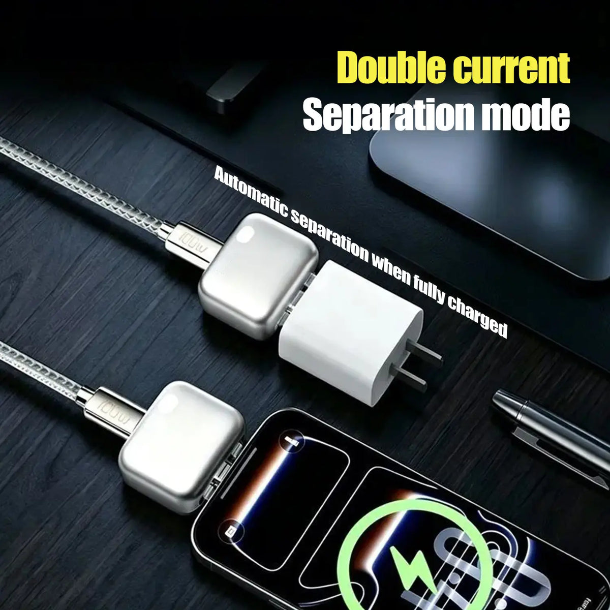 Auto‑Disconnect Charging Adapter 140W | Fully Charged Self‑Unplugging Device Fire‑Resistant PC for Phone Laptop Power Bank Overnight Safe Charger LX‑007
