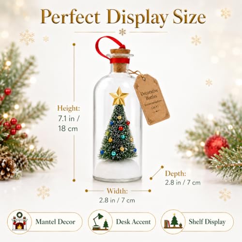 2026 Recordable Christmas Tree Message Bottle Xmas Holiday Keepsake Christmas Props Christmas Ornament Christmas Tree Ornaments