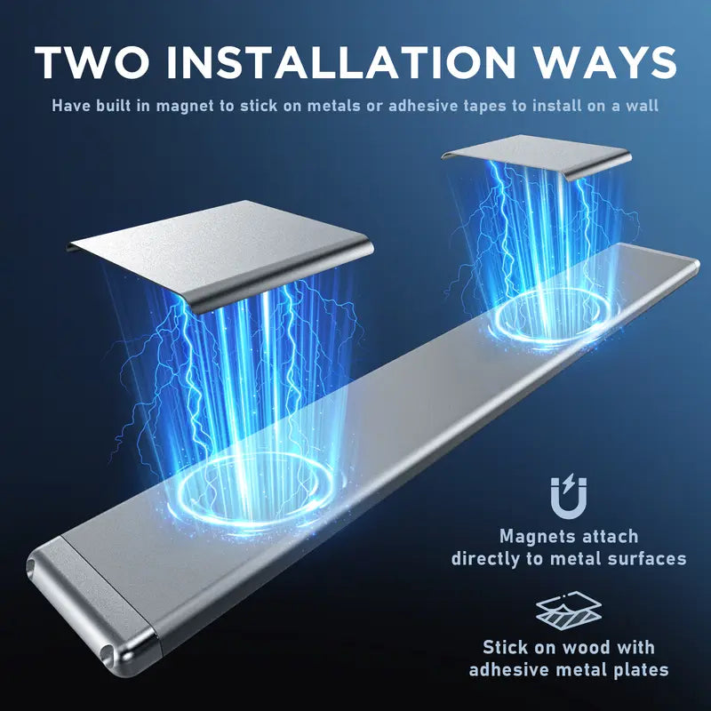 2/4‑Pack Motion Sensor Under Cabinet Lights, USB Rechargeable Magnetic LED Strip Lamp, 3 Color Mode Stick‑on Night Light for Kitchen, Closet, Hallway