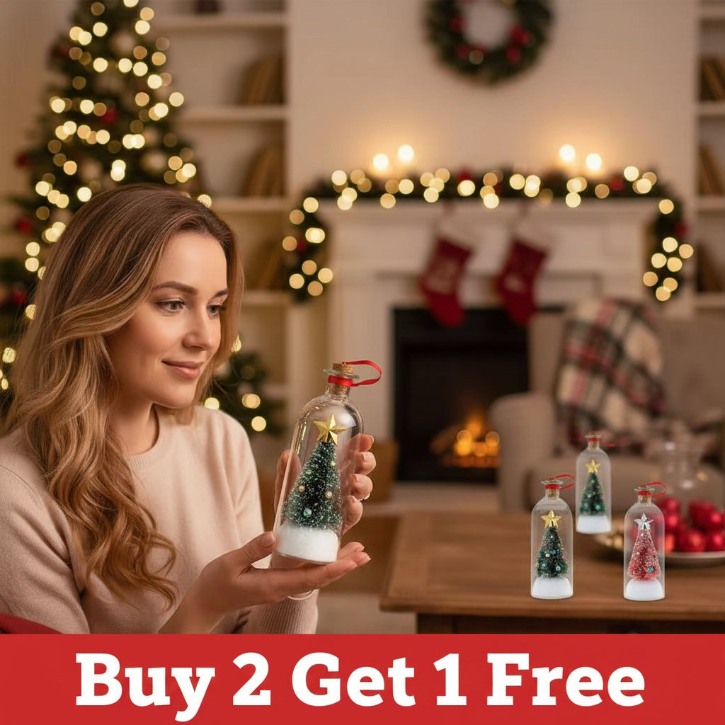 2026 Recordable Christmas Tree Message Bottle Xmas Holiday Keepsake Christmas Props Christmas Ornament Christmas Tree Ornaments