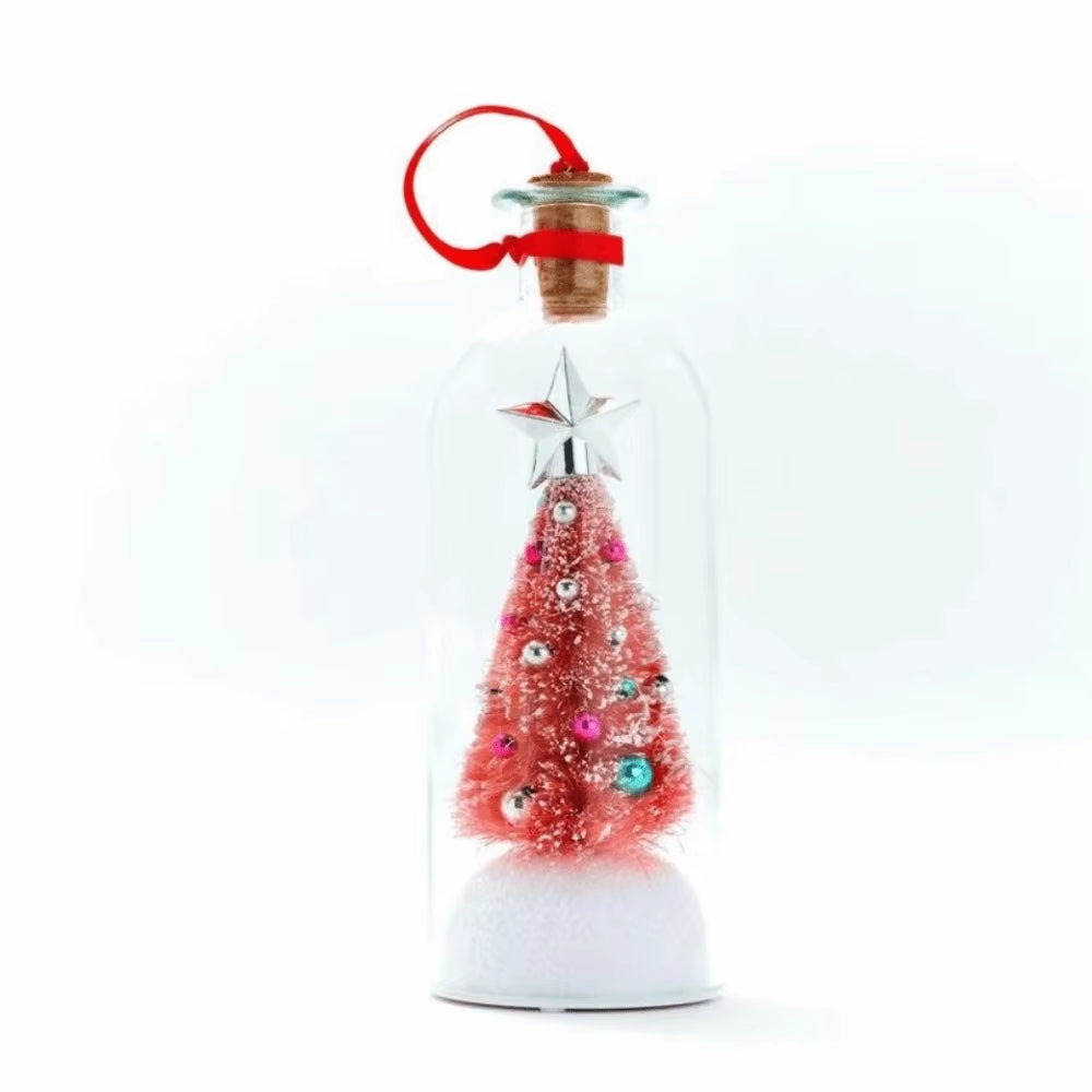 2026 Recordable Christmas Tree Message Bottle Xmas Holiday Keepsake Christmas Props Christmas Ornament Christmas Tree Ornaments