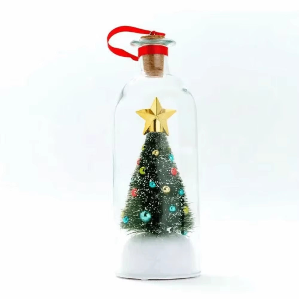 2026 Recordable Christmas Tree Message Bottle Xmas Holiday Keepsake Christmas Props Christmas Ornament Christmas Tree Ornaments